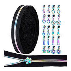 20Pcs 10 Styles #5 & #3 Zinc Alloy Replacement Zipper Sliders&nbsp;FIND-PH0029-19