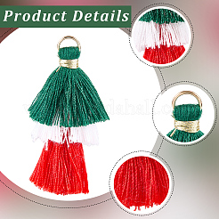 Polycotton Tassel Pendants&nbsp;FIND-WH20032-74