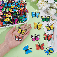 100Pcs PVC Artificial Butterfly Decorations&nbsp;AJEW-UN0002-43