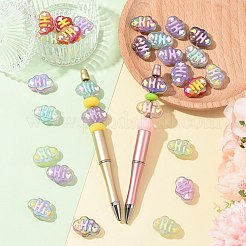UV Plating Transparent Acrylic Beads&nbsp;OACR-CJZ0001-04