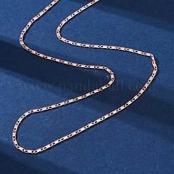 Brass Link Chain Necklaces for Women&nbsp;NJEW-D302-12RG