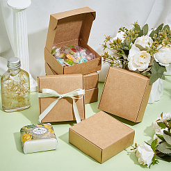 Foldable Square Paper Storage Gift Boxes&nbsp;CON-WH0110-035E-01