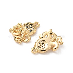 Brass Micro Pave Cubic Zirconia Charms&nbsp;KK-C099-01I-G