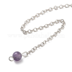 Natural Mixed Stone Teardrop Dowsing Pendulums&nbsp;G-K338-11P
