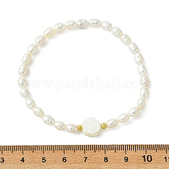 Natural Cultured Freshwater Pearl Stretch Bracelets for Women&nbsp;BJEW-JB14125