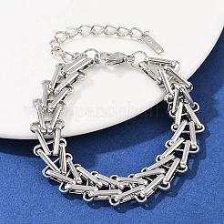 304 Stainless Steel Link Chain Bracelets for Women&nbsp;BJEW-C113-01P