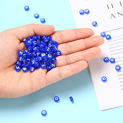 Transparent Blue Acrylic Beads&nbsp;TACR-YW0001-08B