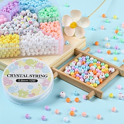 DIY Round Letter Beads Bracelet Making Kit&nbsp;DIY-YW0004-96