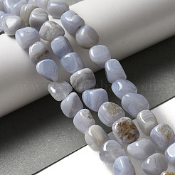 Natural Blue Lace Agate Beads Strands&nbsp;G-NH0017-B05-01