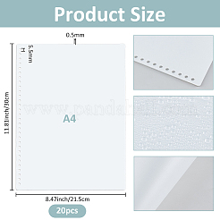 Plastic Binder Dividers&nbsp;LS-AJEW-WH0348-757A