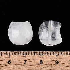 Natural Quartz Crystal Cat Head Shape Beads&nbsp;G-T144-05E