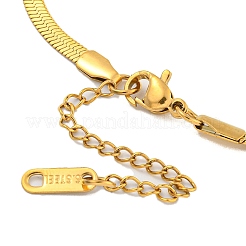 304 Stainless Steel Snake Chain Necklaces&nbsp;NJEW-P311-02B-G