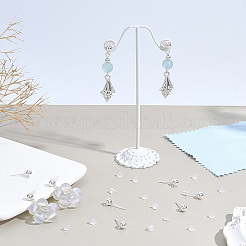 925 Sterling Silver Stud Earring Findings&nbsp;STER-BBC0009-91A