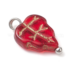 Czech Glass Charms&nbsp;PALLOY-JF04468-02
