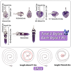 DIY Gemstone Necklace Making Kit&nbsp;DIY-SC0019-15