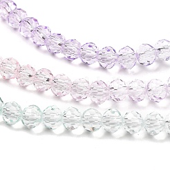 Transparent Painted Glass Beads Strands&nbsp;X1-DGLA-A034-T4mm-A23