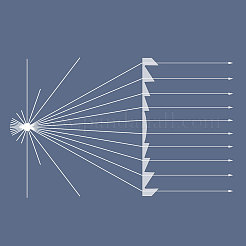 Acrylic Physics Optical Lens&nbsp;AJEW-WH0516-14B