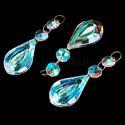3Pcs Crystal Glass Hanging Sun Catcher&nbsp;AJEW-TADJ0001-08D