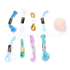DIY Embroidery Temari Ball Keychain Kits&nbsp;DIY-I064-A02