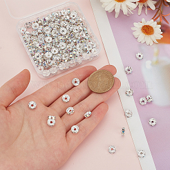 200Pcs Brass Rhinestone Spacer Beads&nbsp;RB-SP0001-01B