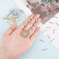 60Pcs 2 Colors 304 Stainless Steel Pendants&nbsp;STAS-DC0009-71