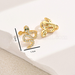 Brass Snake Cuff Earrings&nbsp;ML7793