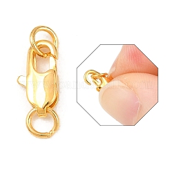 Brass Lobster Claw Clasps&nbsp;X-KK-KK801-G