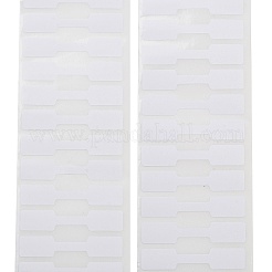 500-Pcs Blank Square Adhesive Jewelry Price Tags - White Ring