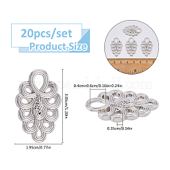 20Pcs Zinc Alloy Adjustable Jean Button Pins&nbsp;FIND-FH0017-92P