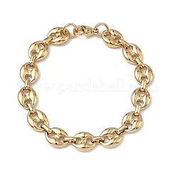 304 Stainless Steel Coffee Bean Chain Bracelets for Women Men&nbsp;BJEW-B169-03G