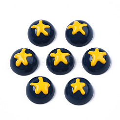 Opaque Resin Enamel Cabochons&nbsp;CRES-N031-017
