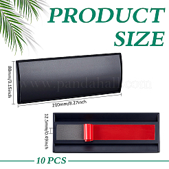 10Pcs Rectangle Self-adhesive Aluminium Alloy Sign&nbsp;DIY-PH0038-40B