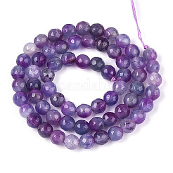 Dyed Natural White Jade Beads Strands&nbsp;X-G-T139-6mm-60-14