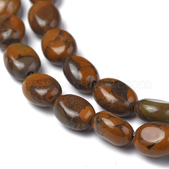 Natural Bamboo Leaf Stone Bead Strands&nbsp;G-Z006-A08