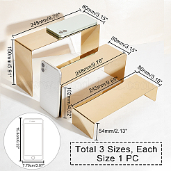 3 Sizes 201 Stainless Steel Shoes Displays Stand&nbsp;ODIS-WH0026-01