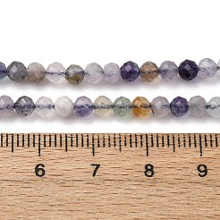 Natural Fluorite Beads Strands&nbsp;G-RM2025-A37-4mm