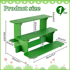 3-Tier Wooden Dice Organizer Display Riser Racks&nbsp;ODIS-WH0086-147