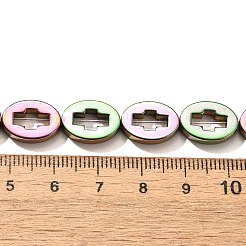 Electroplated Synthetic Non-magnetic Hematite Beads Strands&nbsp;G-L613-Z01-03J