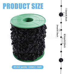 Plastic Imitation Pearl Beaded Chains&nbsp;KY-WH0051-25A