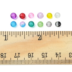 840Pcs 12 Colors Spray Painted Crackle Glass Beads&nbsp;CCG-FS0001-01