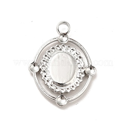 Non-Tarnish 304 Stainless Steel Pendant Cabochon Settings&nbsp;STAS-I197-005P