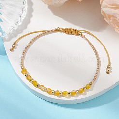 7Pcs Natural Gemstone Braided Beaded Bracelets&nbsp;BJEW-JB11420