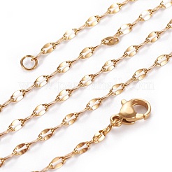 304 Stainless Steel Cable Chain Necklaces&nbsp;X-NJEW-F265-A-G
