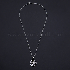 Non-Tarnish 201 Stainless Steel Pendants Necklaces&nbsp;NJEW-S105-JN726-45-1