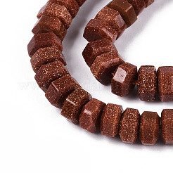 Synthetic Goldstone Beads Strands&nbsp;G-N357-14A-02
