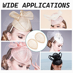 Linen Mini Hat Fascinator Base&nbsp;AJEW-WH0567-25A