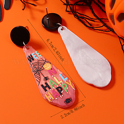 Halloween Cute Teardrop with Word Stud Earrings&nbsp;EA7771-1
