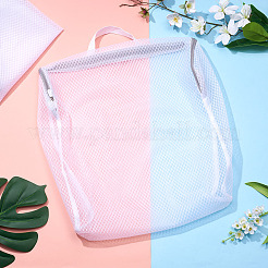 2Pcs Polyester Mesh Zipper Laundry Bags with Handles&nbsp;ABAG-TA0002-18A