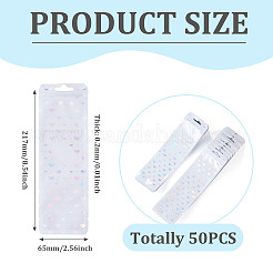 50Pcs Rectangle Glitter Holographic Plastic Yin-yang Zip Top Gift Bags&nbsp;OPP-TADJ0001-07B