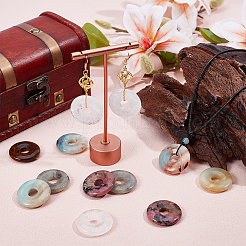 12Pcs Natural Gemstone Pendants&nbsp;G-NB0006-13